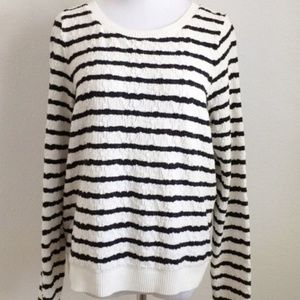 Anthropologie Postmark Walkwrite Texture Sweater L